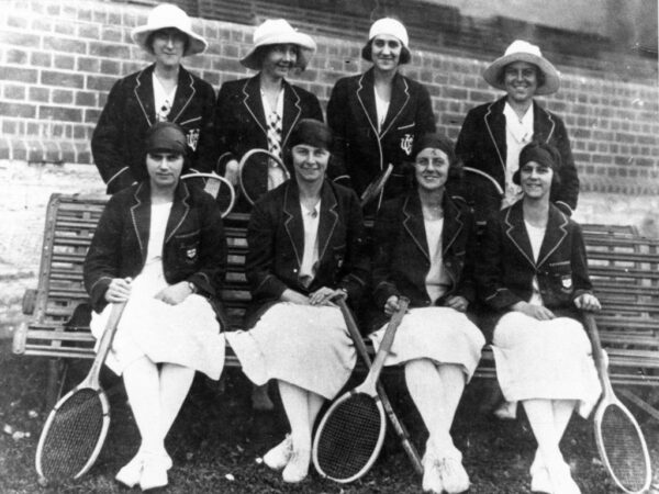 The women’s University of Adelaide Tennis Club team in 1923