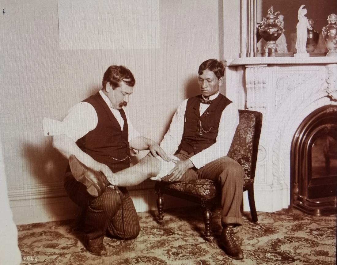 Bonesetter John Atkinson, circa 1897, Wellcome Library, London UK.